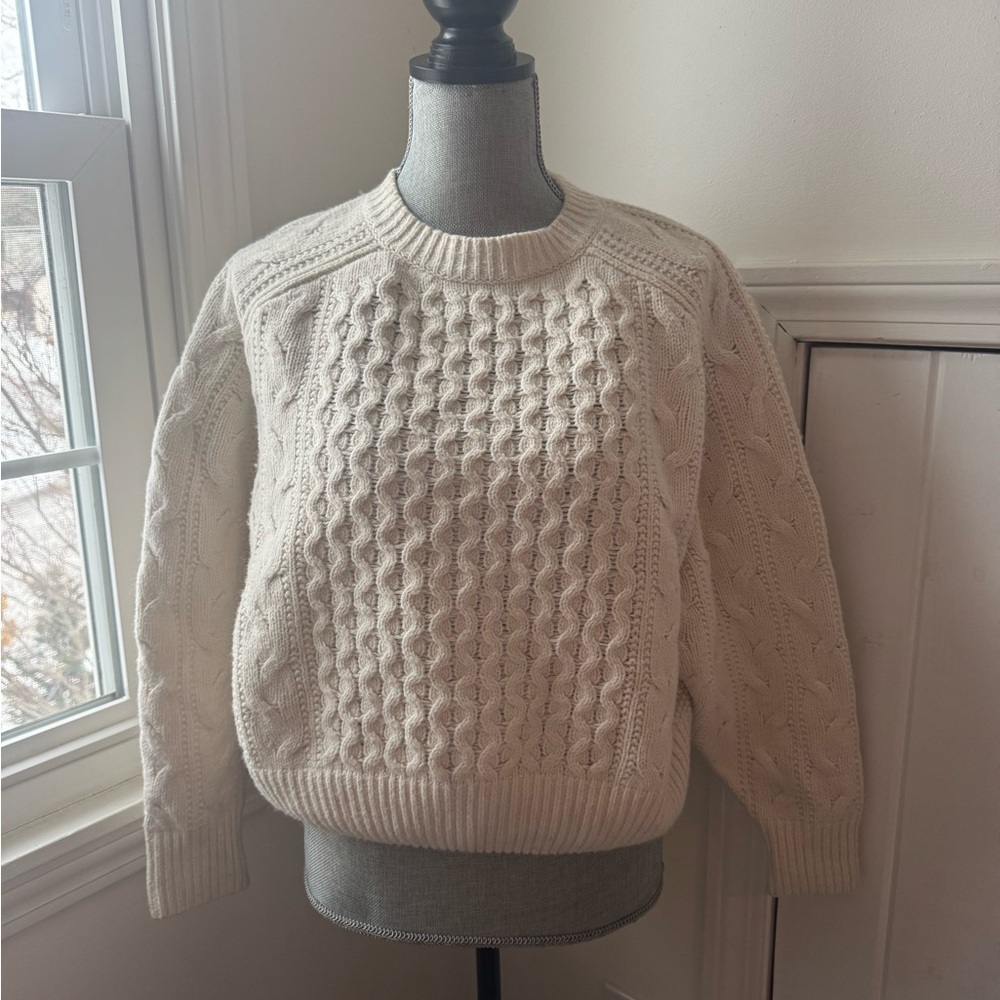 Universal Thread Crewneck Cable Knit Pullover Swe… - image 2